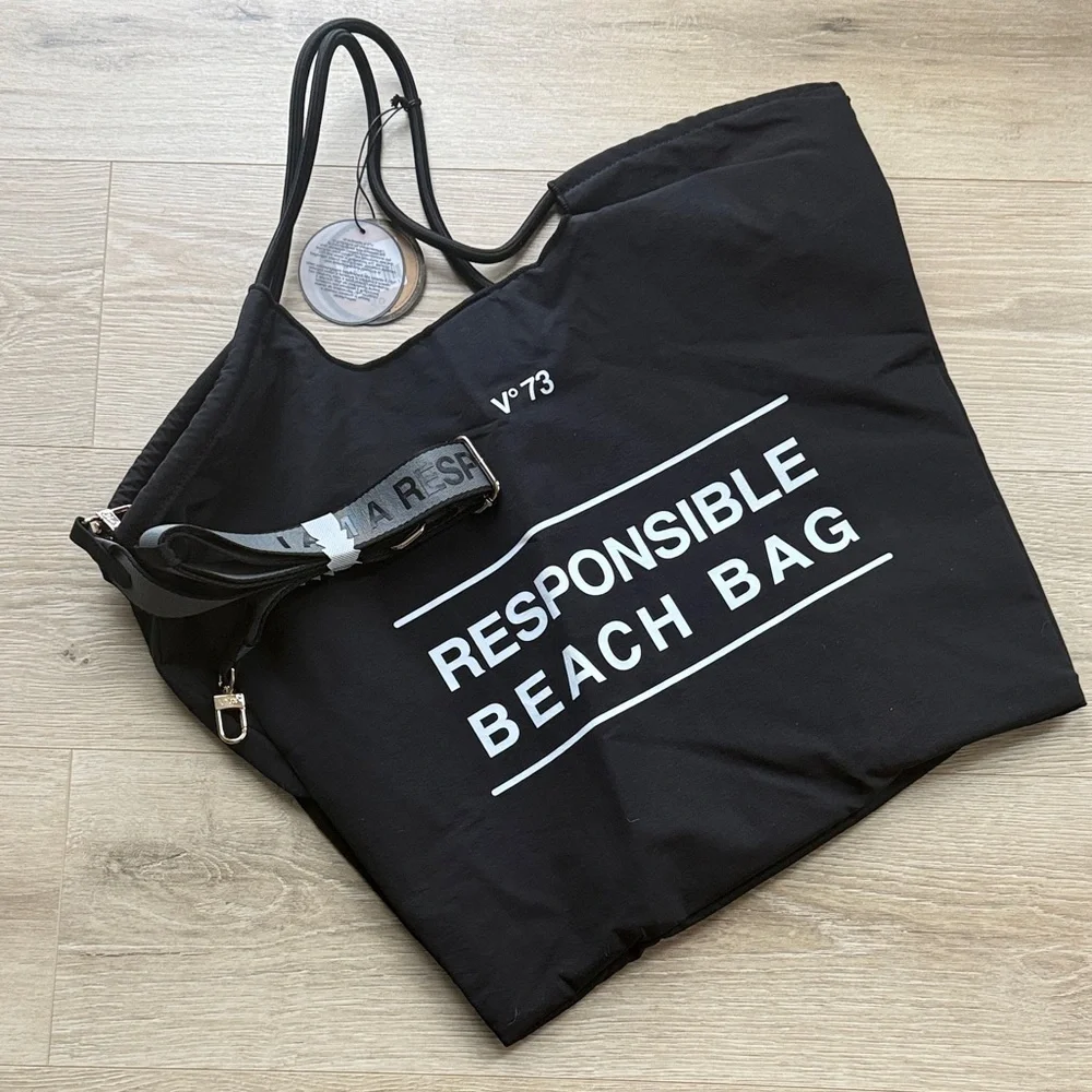 V73 BEACH BAG BLACK - Picture 2 of 10